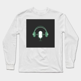 Podcast Vibes_Green Long Sleeve T-Shirt